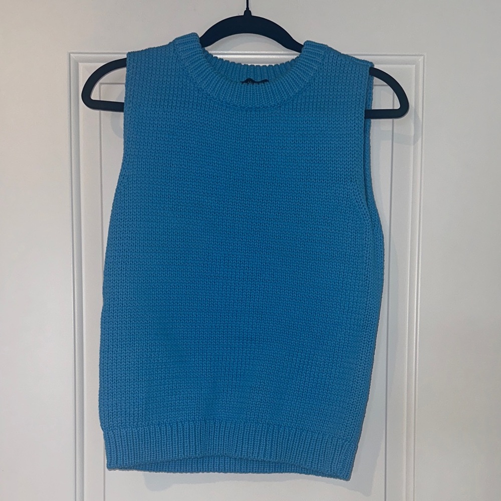 Ann Taylor Vibrant Blue Sleeveless Sweater